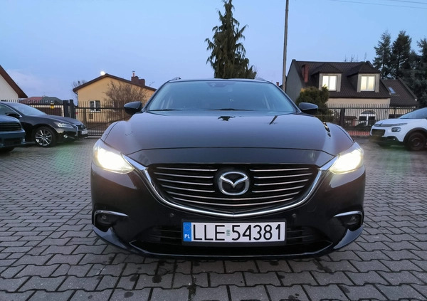 Mazda 6 cena 53999 przebieg: 186000, rok produkcji 2017 z Tuchola małe 466